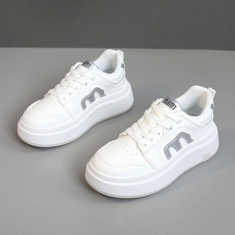 Damen Plateau Sneakers mit modernem Design und bequemer Dämpfung EB