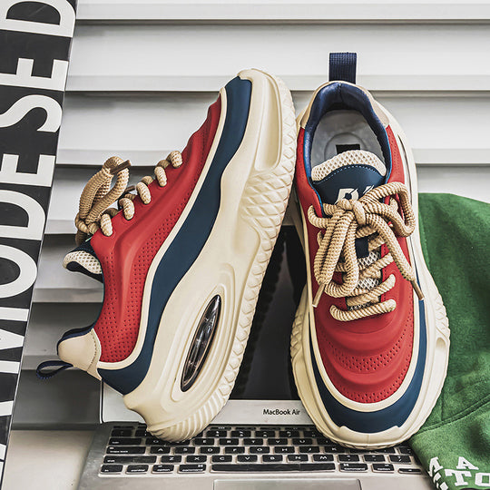 Damen komfortable Chunky Sneakers mit dämpfender Luftpolstersohle EB
