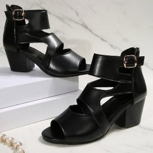 Damen Blockabsatz Sandalen EB