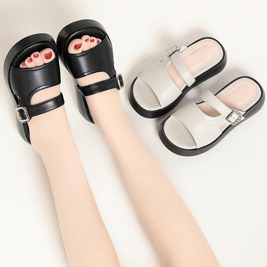 Damen Komfortable Riemchensandalen mit verstellbarem Riemen und gepolsterter Sohle EB