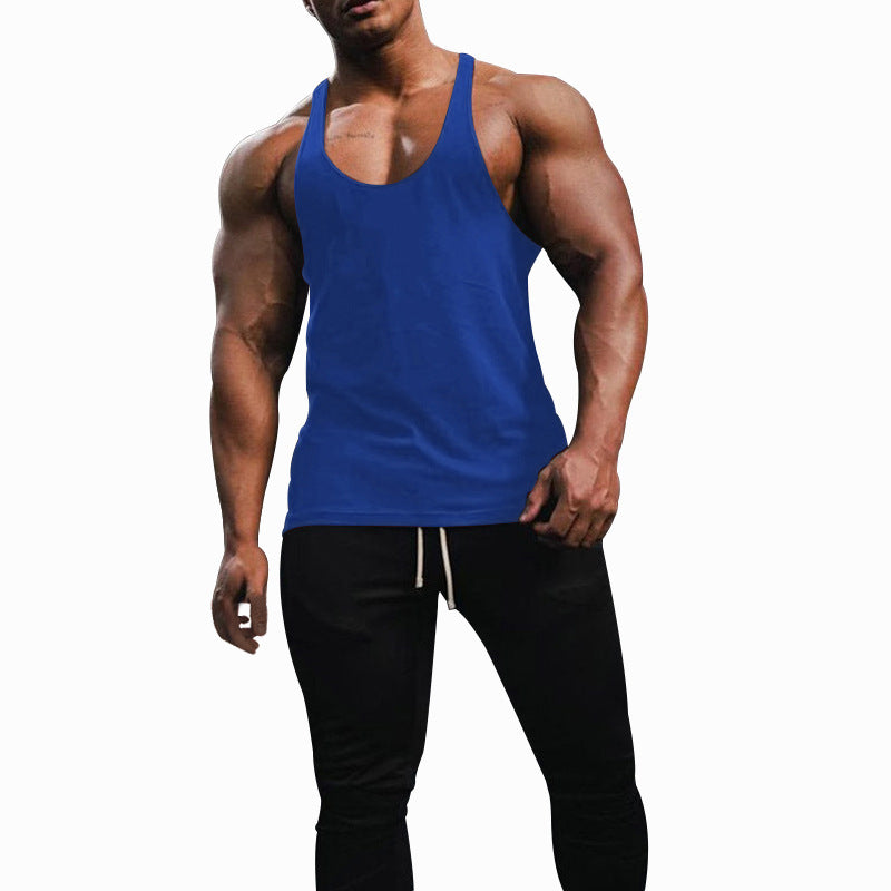 Herren Sporttanktop mit racerback Design und atmungsaktiver Baumwolle EB