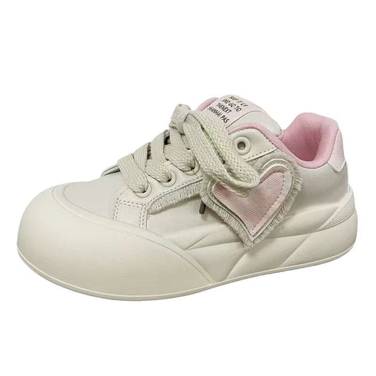 Damen Sneakers mit verspieltem Herz-Design und komfortablem Fußbett EB