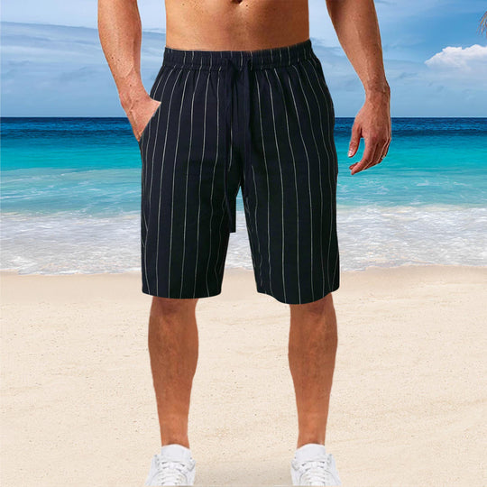 Herren komfortable Freizeithosen mit elastischem Bund und seitlichen Taschen EB