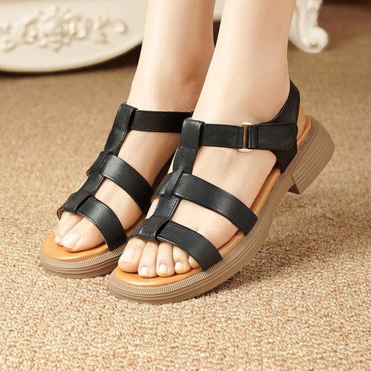 Damen Komfortable Riemchen-Sandalen mit elegantem Design und rutschfester Sohle EB