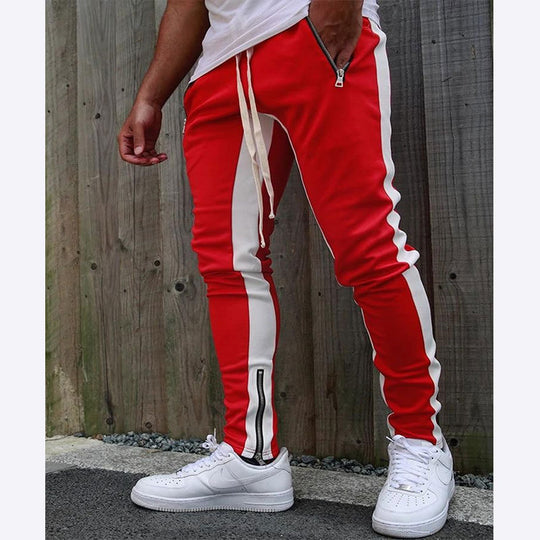 Herren Sportliche Slim-Fit Jogginghose mit Seitentaschen EB