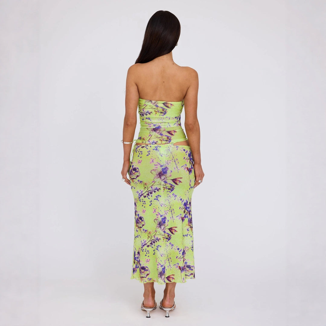 Damen Wickelkleid mit floralem Muster EB