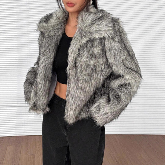 Damen Kunstpelzjacke EB