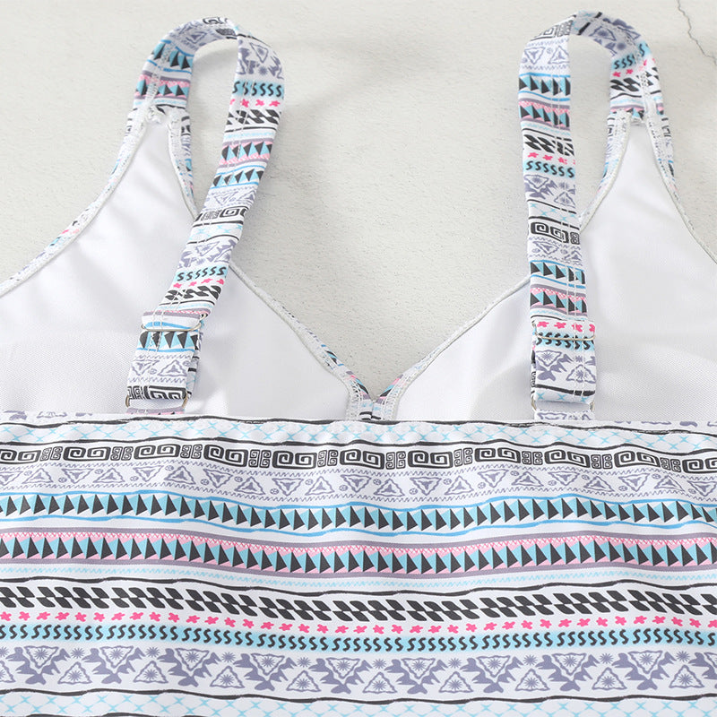 Damen Tankini-Set mit modischem Muster und komfortablem Schnitt EB