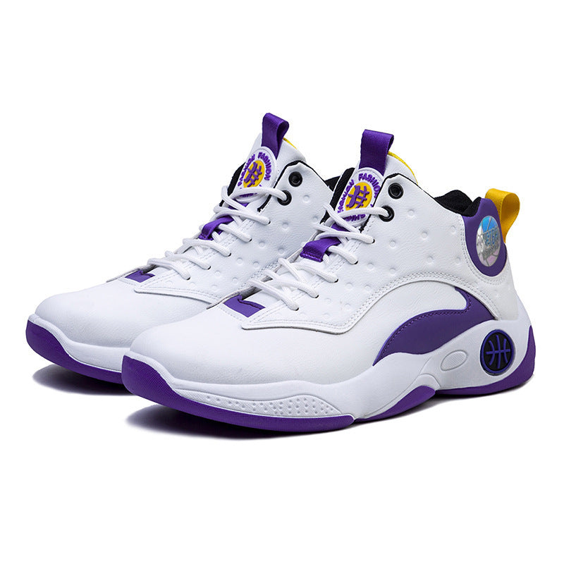 Damen Basketball Sneakers mit atmungsaktiver Mesh-Oberfläche und stoßdämpfender Sohle EB
