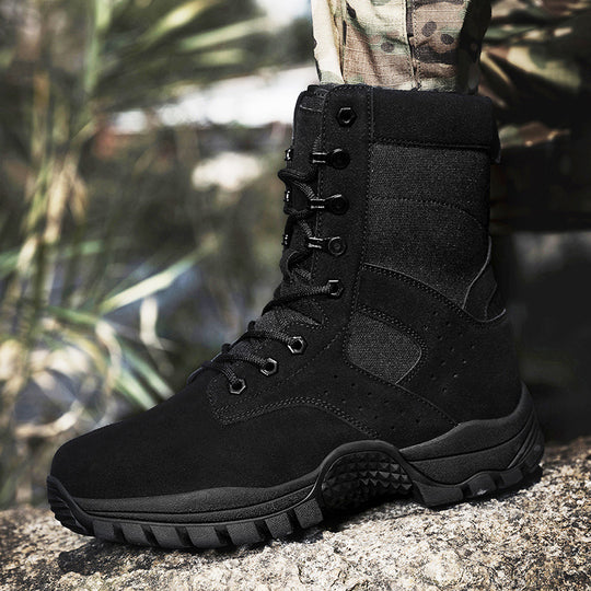 Herren Tactical Stiefel mit hohem Knöchelschutz und rutschfester Sohle EB