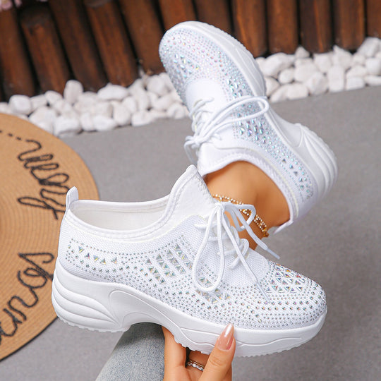Damen Sportliche Sneaker mit atmungsaktivem Obermaterial und Komfortsohle EB