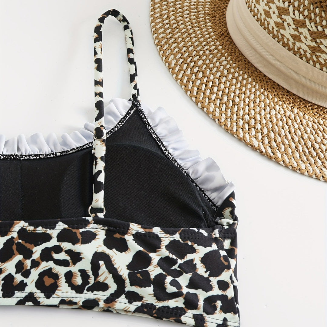 Damen Bunte Bikini Oberteil und Unterteil EB