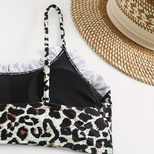 Damen Bunte Bikini Oberteil und Unterteil EB