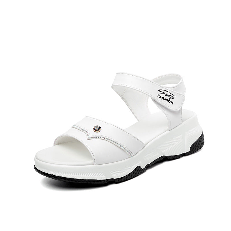 Damen Komfortable Sandalen mit verstellbaren Riemen und analytischem Fußbett EB
