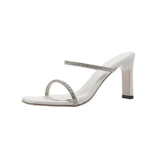 Damen elegante Riemchen-Sandaletten mit funkelnden Strassdetails EB
