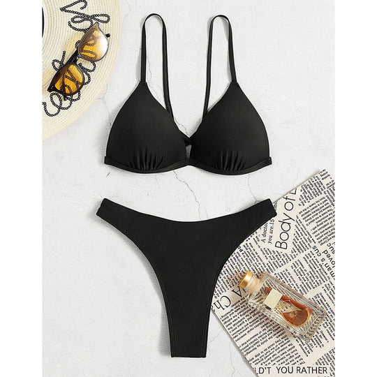 Damen Triangel-Bikini-Oberteil mit verstellbaren Trägern EB