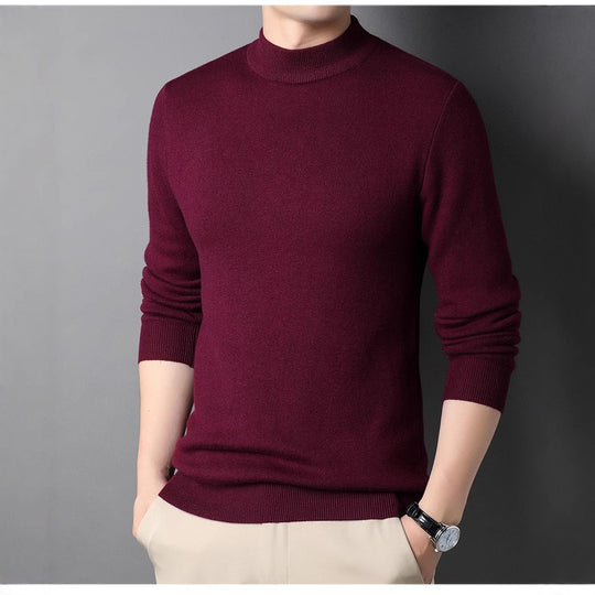 Herren Feinstrickpullover mit Rollkragen und soften Materialien EB