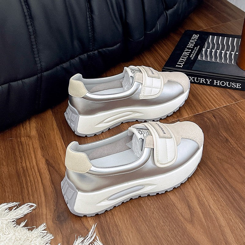 Damen Modische Sneakers im trendigen Plateau-Design EB