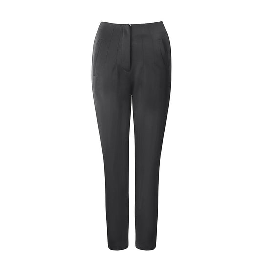 Damen elegante Anzughose mit hohen Bund und schmalem Bein EB