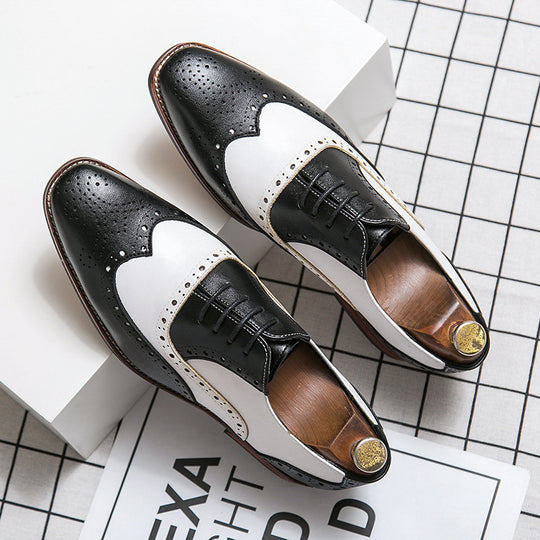 Damen elegante Brogues aus hochwertigen Leder mit klassischem Design EB