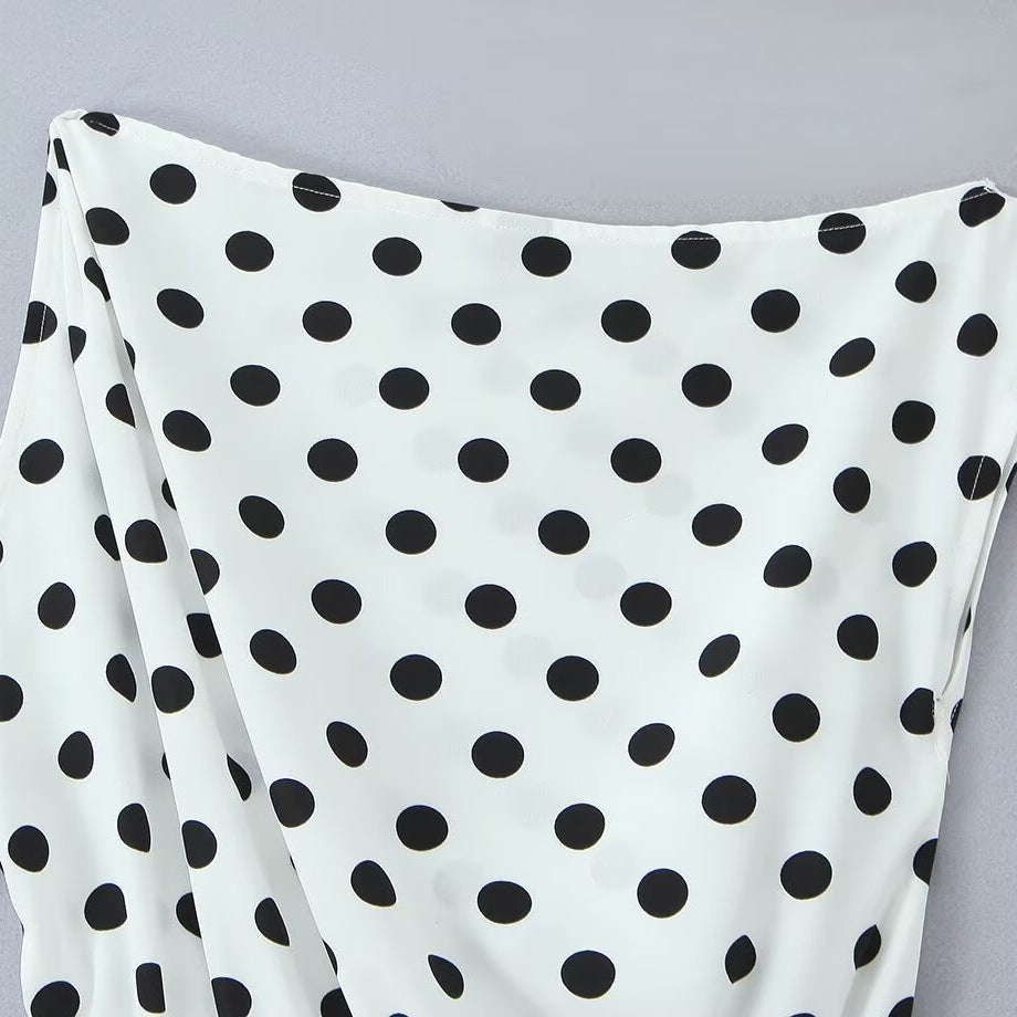 Damen Maxikleid mit trendigem Polka-Dot-Muster EB