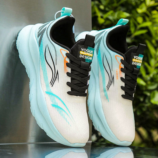 Damen Modische Performance Sneakers mit atmungsaktivem Obermaterial und Stoßdämpfung EB