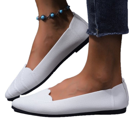 Damen Ballerinas mit eleganter Spitzenstruktur EB