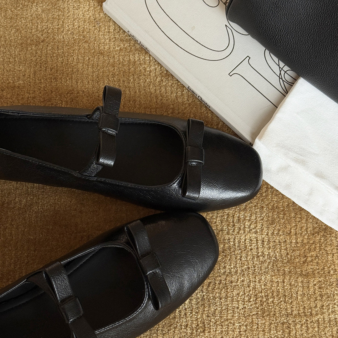 Damen Ballerinas mit modischem Riemchen und komfortablem Fußbett EB