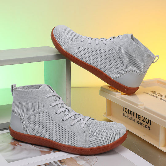 Damen Sportliche High-Top Sneakers mit atmungsaktivem Mesh-Obermaterial und rutschfester Sohle EB