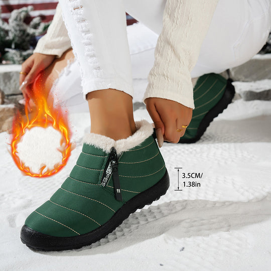 Damen Komfortable Winterboots mit kuscheligem Innenfutter EB