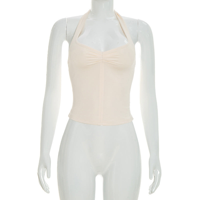 Damen Top mit Halterneck und modischem Design EB