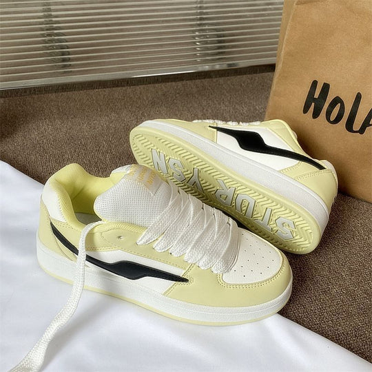Damen modische Sneaker mit atmungsaktivem Mesh-Obermaterial und rutschfester Sohle EB