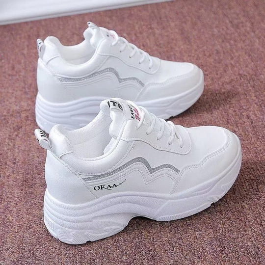 Damen Sneaker mit modischem Wellenmuster EB