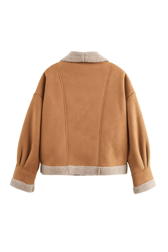 EB | Weiche Teddyjacke Lammfell-elemente Modern und Bequem
