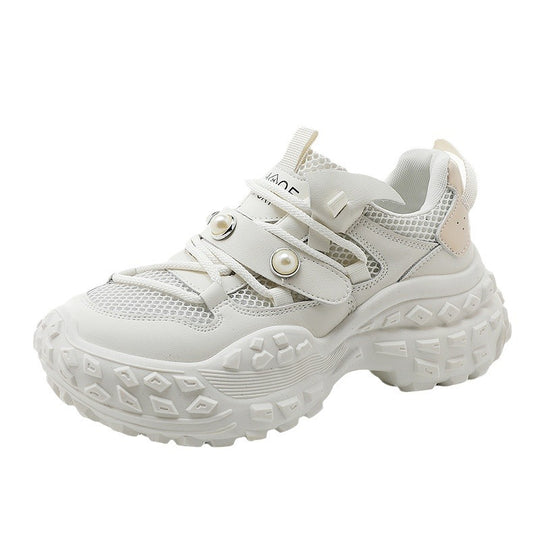 Damen Sportliche Sneakers mit rutschfester Laufsohle und atmungsaktivem Obermaterial EB