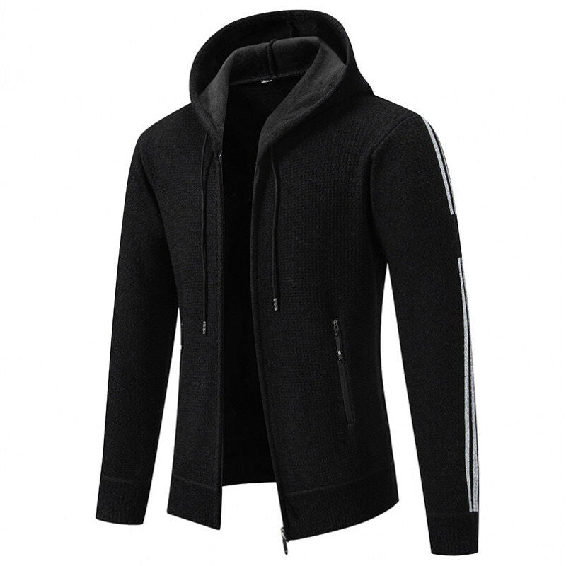 Herren Sportliche Kapuzenjacke mit innovativem Materialmix EB