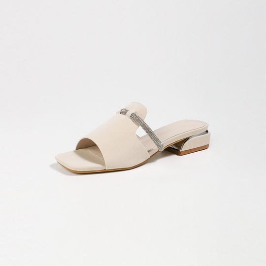 Damen elegante Sandalen mit Glitzerakzenten EB