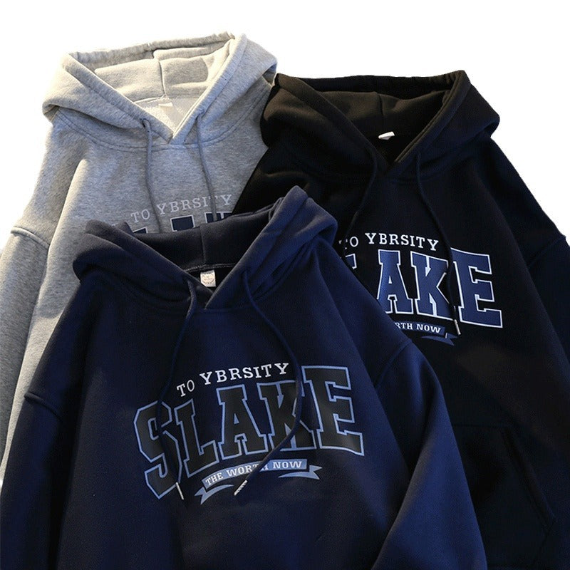 Damen Hoodie mit lässigem Print und Kapuze EB