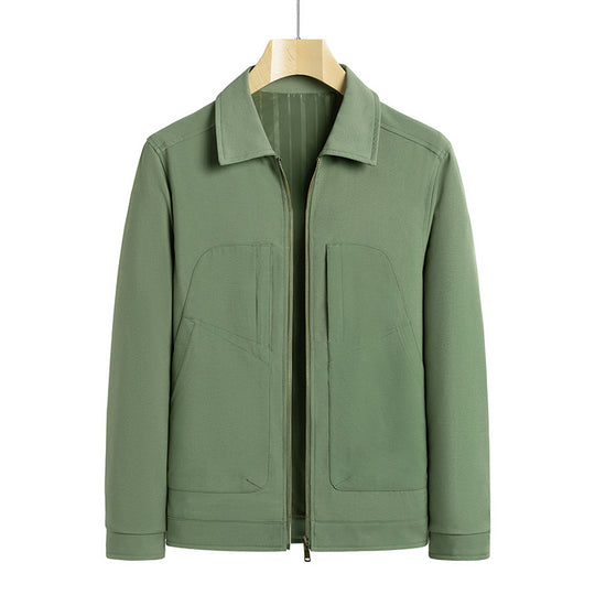 Herren lässige Freizeitjacke mit praktischen Taschen EB