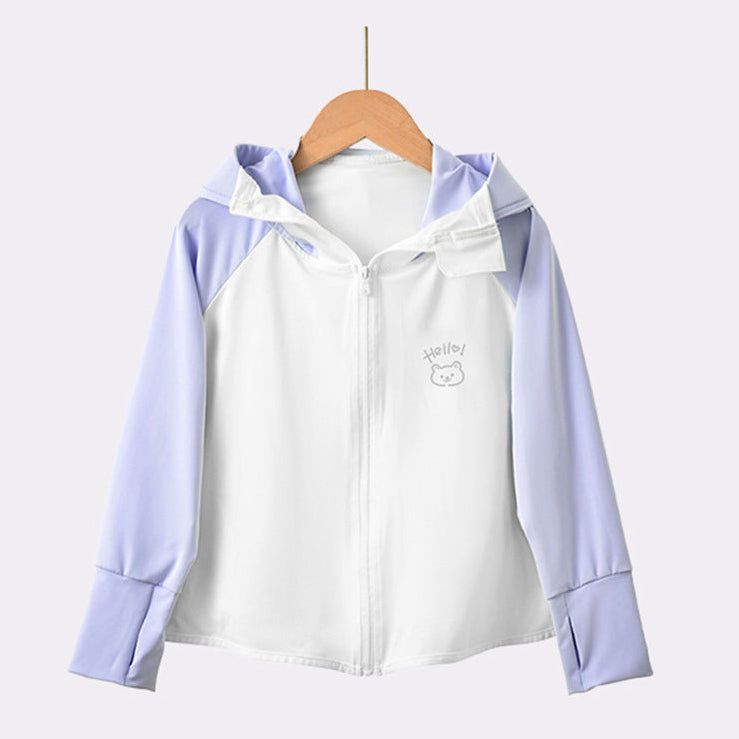 Mädchen Übergangsjacke mit Kapuze und niedlichem Tiermotiv EB