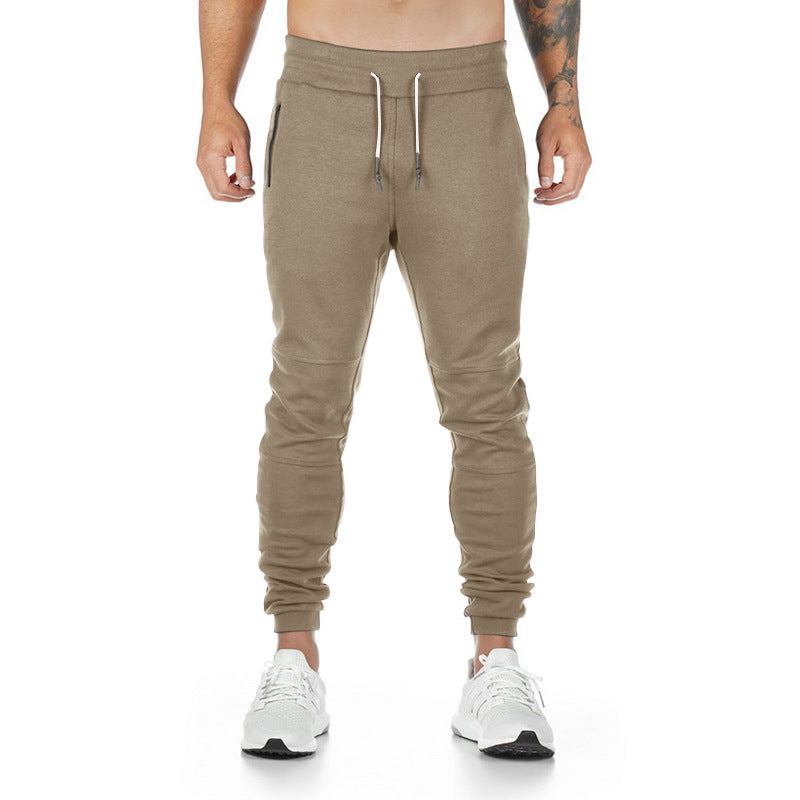 Herren nan schmal geschnittene Sport-Jogginghose mit ergonomischen Knieeinsätzen, Komfortbund und Kordelzug EB
