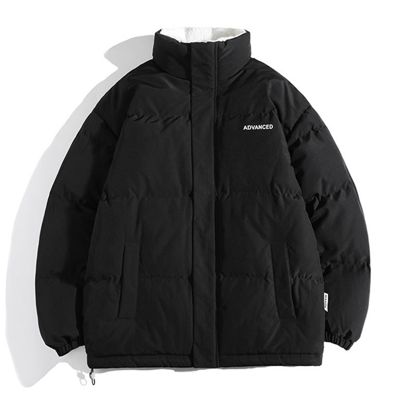 Damen vielseitige Pufferjacke mit hohem Kragen und weichem Fleecefutter EB