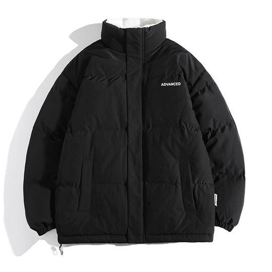 Damen vielseitige Pufferjacke mit hohem Kragen und weichem Fleecefutter EB