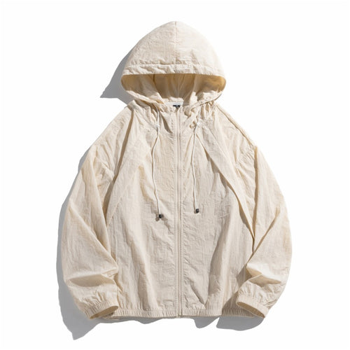 Damen leichte Windjacke mit verstellbarem Kapuzensystem EB