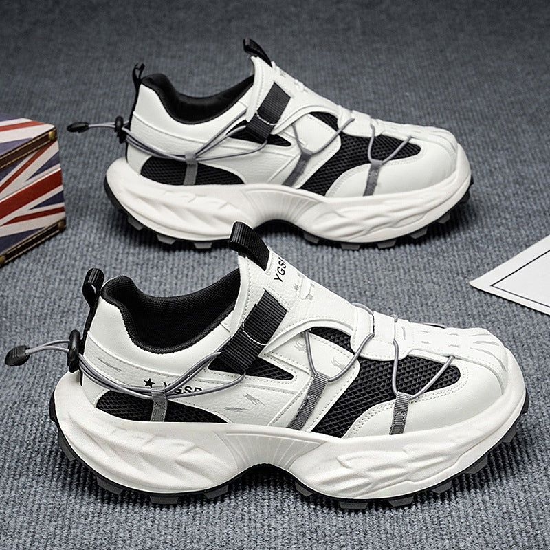 Damen Sportliche Sneakers mit atmungsaktiver Netzstruktur und stoßdämpfender Sohle EB