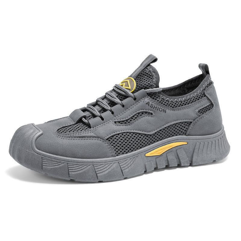 Damen Sportliche Sneaker mit atmungsaktiver Netzstruktur und rutschfester Sohle EB