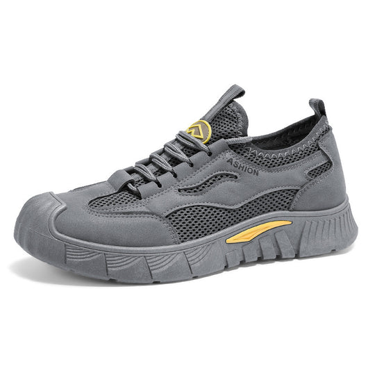 Damen Sportliche Sneaker mit atmungsaktiver Netzstruktur und rutschfester Sohle EB