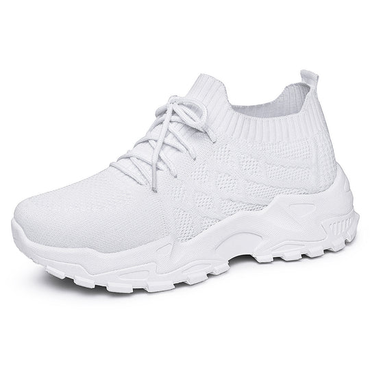 Damen Sportliche Sneakers mit atmungsaktivem Strickdesign EB