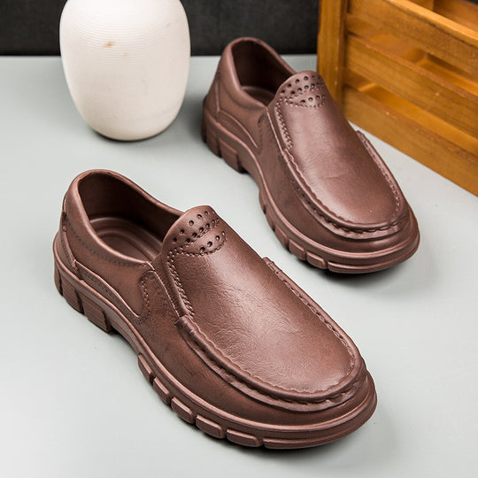 Damen Bequeme Slipper aus hochwertigem Leder EB