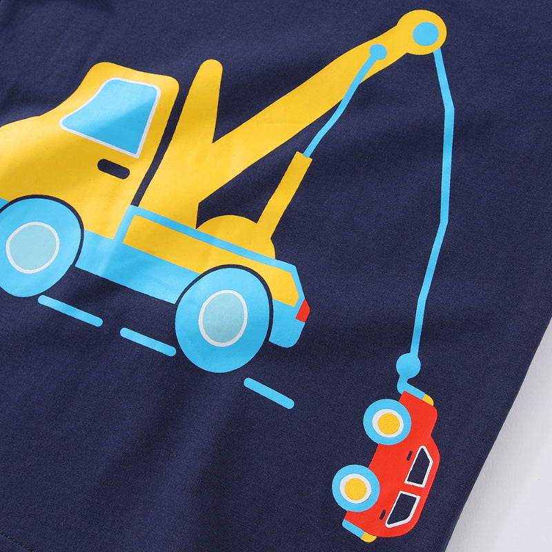 Jungen T-Shirt mit aufregendem Kran-Design EB